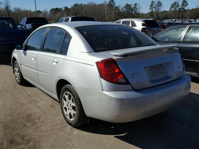 1G8AJ52F03Z119337 - 2003 SATURN ION LEVEL SILVER photo 3