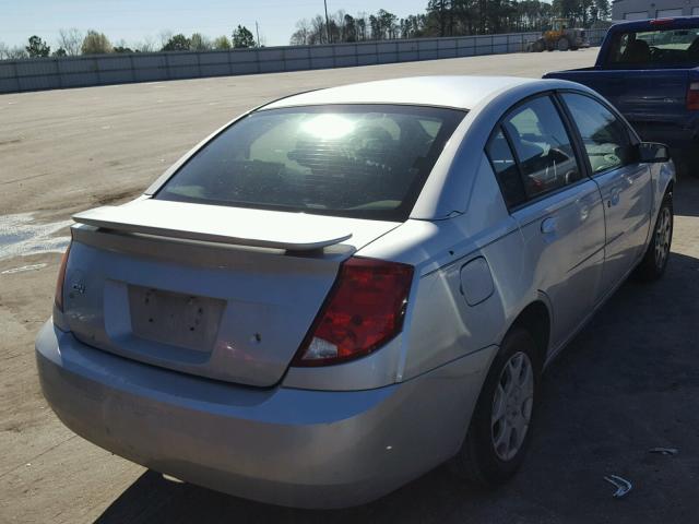 1G8AJ52F03Z119337 - 2003 SATURN ION LEVEL SILVER photo 4