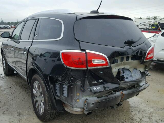 5GAKRBKD8HJ138886 - 2017 BUICK ENCLAVE BLACK photo 3
