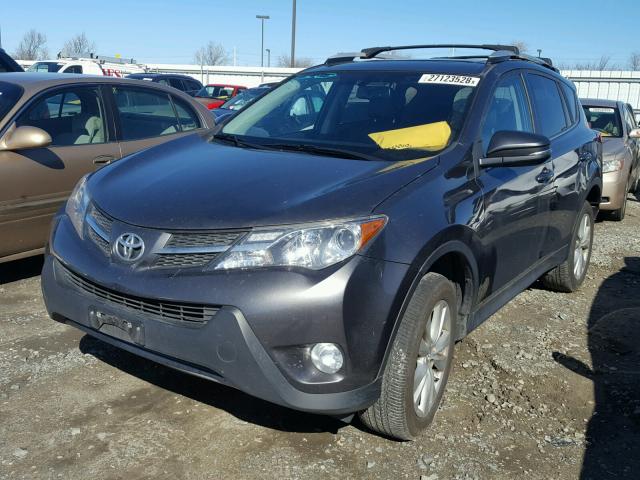 2T3DFREVXDW053086 - 2013 TOYOTA RAV4 LIMIT GRAY photo 2