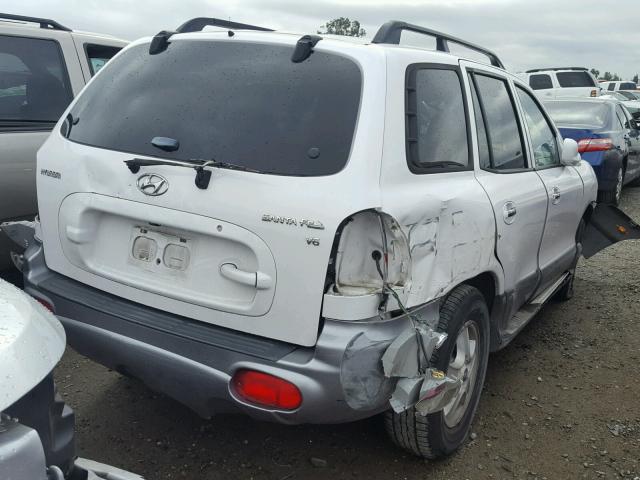 KM8SC13D23U474819 - 2003 HYUNDAI SANTA FE G WHITE photo 4