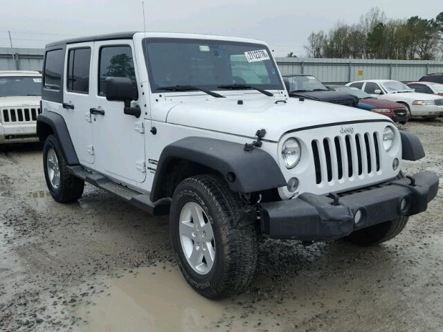 1C4BJWDG4FL644494 - 2015 JEEP WRANGLER U WHITE photo 1