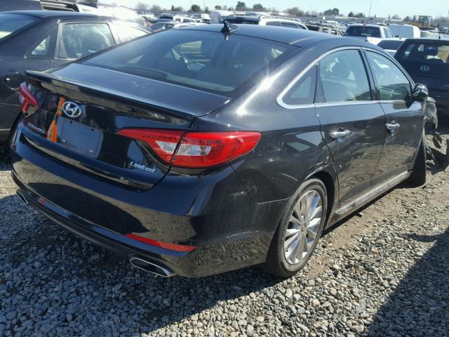 5NPE34AF3FH049132 - 2015 HYUNDAI SONATA SPO BLACK photo 4