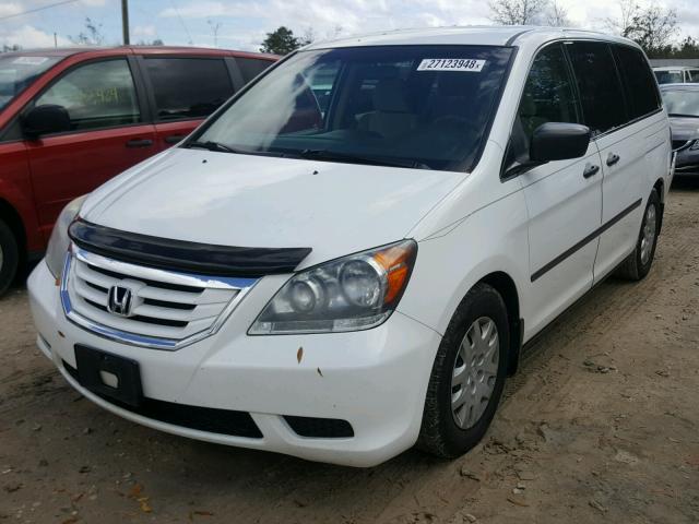 5FNRL38278B092789 - 2008 HONDA ODYSSEY LX WHITE photo 2