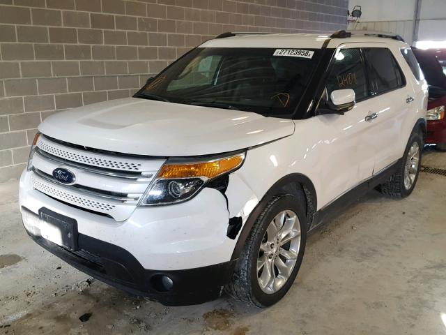 1FM5K8F87DGA04292 - 2013 FORD EXPLORER L WHITE photo 2