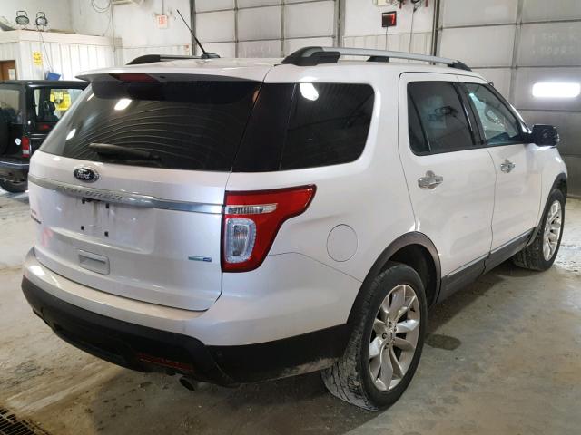 1FM5K8F87DGA04292 - 2013 FORD EXPLORER L WHITE photo 4