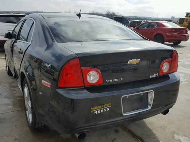 1G1ZD5E79BF266348 - 2011 CHEVROLET MALIBU 2LT BLACK photo 3