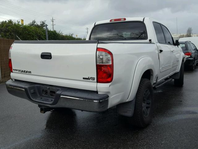 5TBET34136S548042 - 2006 TOYOTA TUNDRA DOU WHITE photo 4