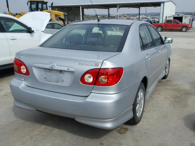 1NXBR32E75Z486312 - 2005 TOYOTA COROLLA CE SILVER photo 4