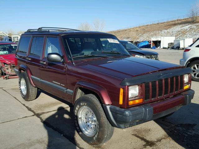 1J4FF48S4YL185888 - 2000 JEEP CHEROKEE S MAROON photo 1