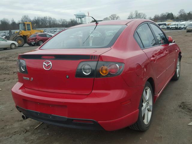 JM1BK324061438492 - 2006 MAZDA 3 S RED photo 4