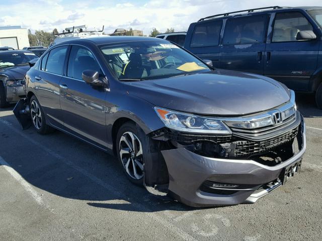 1HGCR3F8XGA010610 - 2016 HONDA ACCORD EXL CHARCOAL photo 1