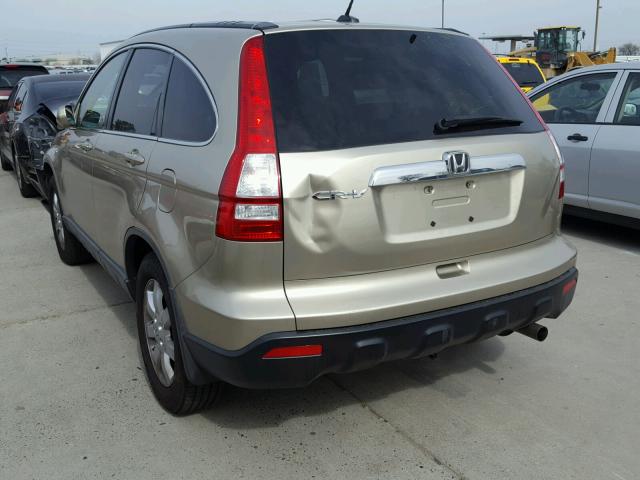 JHLRE48728C015310 - 2008 HONDA CR-V EXL GOLD photo 3