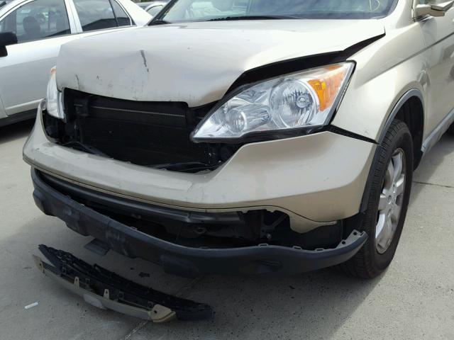 JHLRE48728C015310 - 2008 HONDA CR-V EXL GOLD photo 9