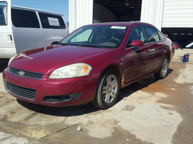 2G1WC581369268768 - 2006 CHEVROLET IMPALA LT MAROON photo 2