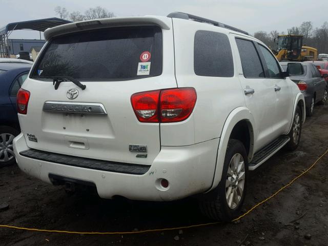 5TDDW5G19AS037932 - 2010 TOYOTA SEQUOIA PL WHITE photo 4