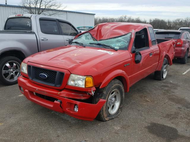 1FTYR14U14PB30622 - 2004 FORD RANGER SUP RED photo 2