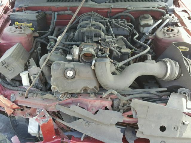 1ZVHT80N675356290 - 2007 FORD MUSTANG RED photo 7