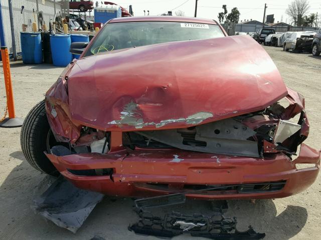 1ZVHT80N675356290 - 2007 FORD MUSTANG RED photo 9