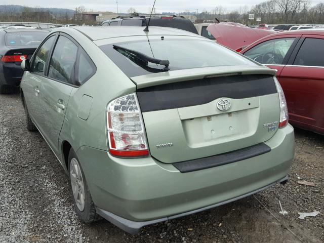 JTDKB20U173262068 - 2007 TOYOTA PRIUS GREEN photo 3