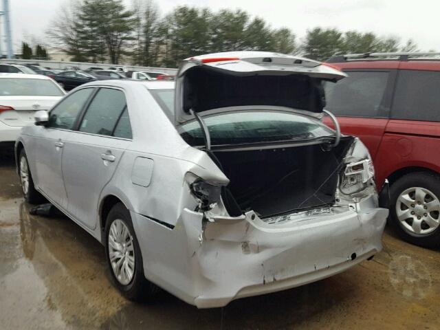 4T4BF1FK1CR224334 - 2012 TOYOTA CAMRY BASE SILVER photo 3