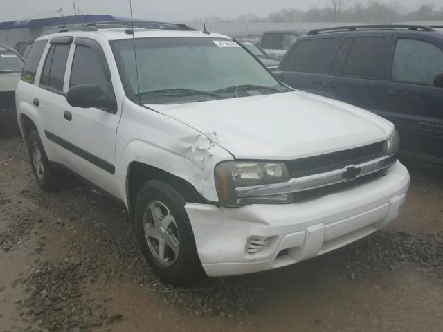 1GNDT13S152196545 - 2005 CHEVROLET TRAILBLAZE WHITE photo 1