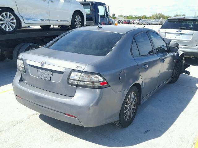 YS3FB49Y081151343 - 2008 SAAB 9-3 2.0T GRAY photo 4