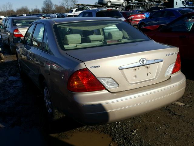 4T1BF28B5YU084101 - 2000 TOYOTA AVALON XL BEIGE photo 3