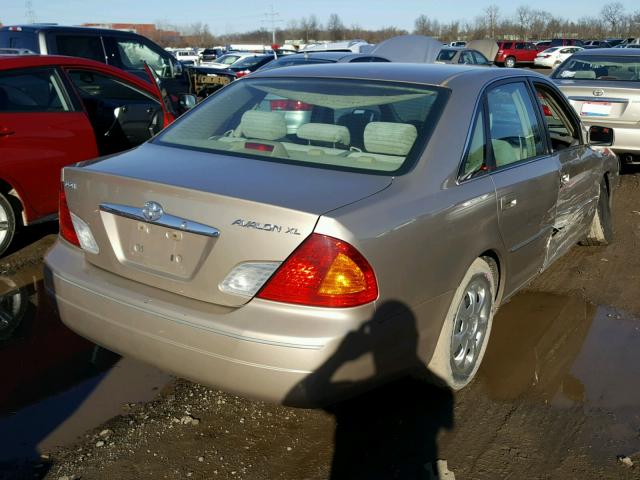 4T1BF28B5YU084101 - 2000 TOYOTA AVALON XL BEIGE photo 4