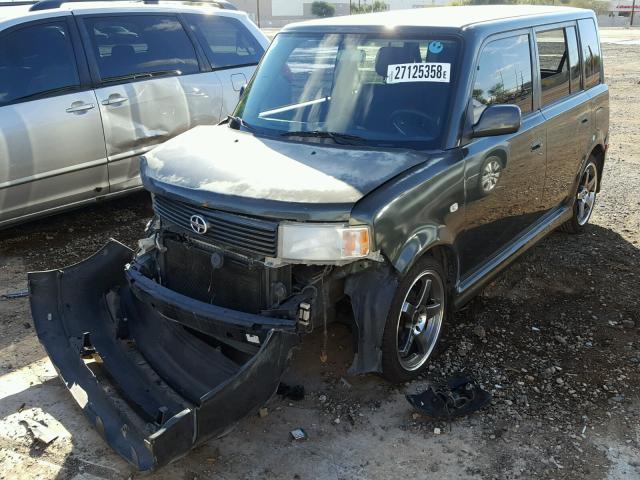 JTLKT324464050939 - 2006 TOYOTA SCION XB BLACK photo 2