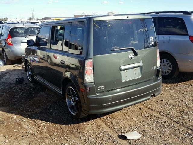 JTLKT324464050939 - 2006 TOYOTA SCION XB BLACK photo 3