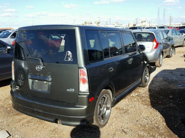 JTLKT324464050939 - 2006 TOYOTA SCION XB BLACK photo 4