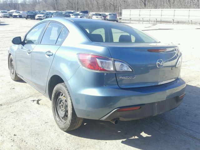 JM1BL1UG8B1432216 - 2011 MAZDA 3 I BLUE photo 3