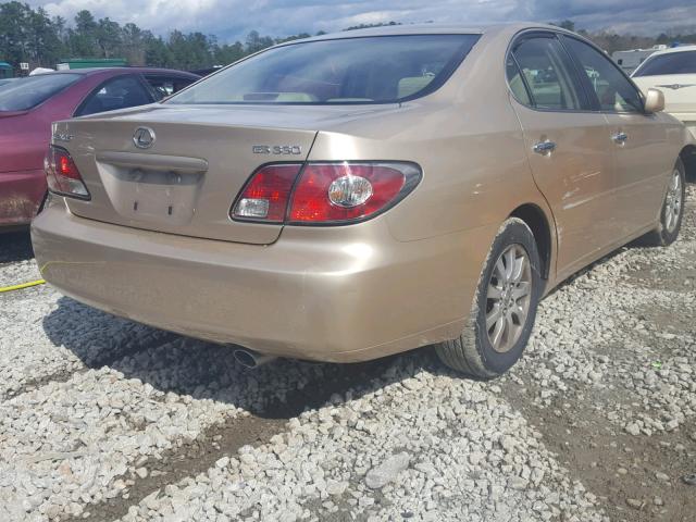 JTHBA30G845025367 - 2004 LEXUS ES 330 TAN photo 4