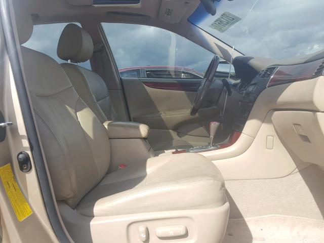 JTHBA30G845025367 - 2004 LEXUS ES 330 TAN photo 5