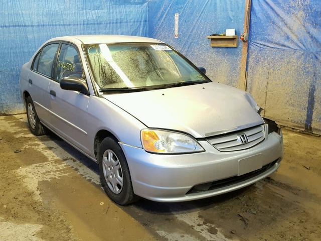 1HGES16561L001695 - 2001 HONDA CIVIC LX SILVER photo 1