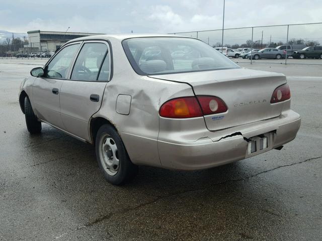 1NXBR12E42Z597030 - 2002 TOYOTA COROLLA CE BEIGE photo 3