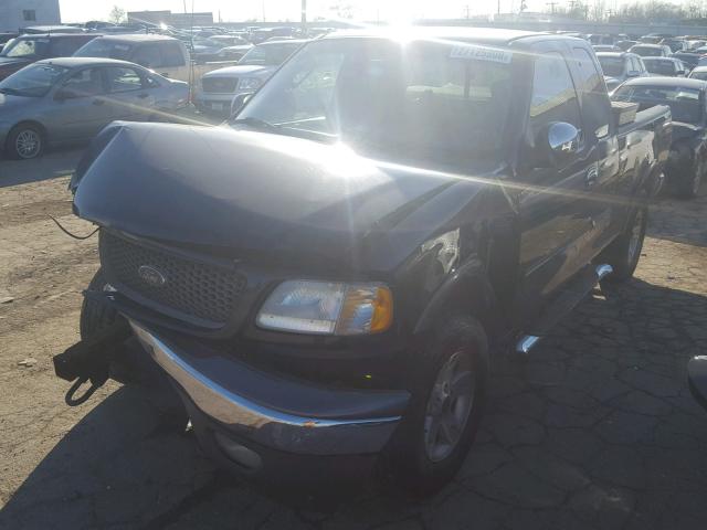 2FTRX18L53CA20507 - 2003 FORD F150 BLACK photo 2