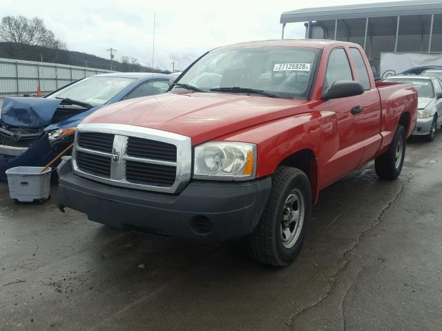 1D7HE22K47S103456 - 2007 DODGE DAKOTA ST RED photo 2