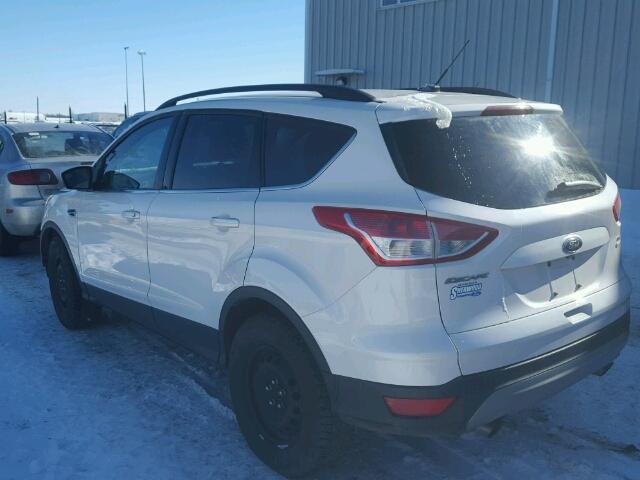 1FMCU9GX0EUB18215 - 2014 FORD ESCAPE SE WHITE photo 3