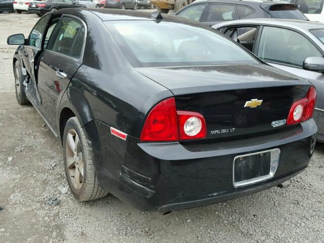 1G1ZC5E01CF268490 - 2012 CHEVROLET MALIBU 1LT BLACK photo 3