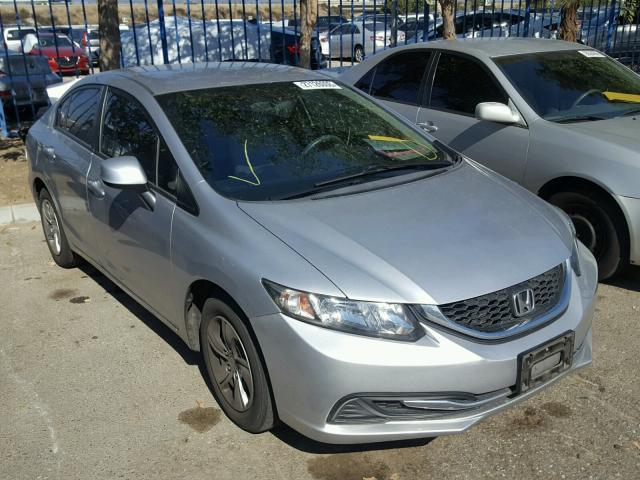 19XFB2F53DE229885 - 2013 HONDA CIVIC LX SILVER photo 1