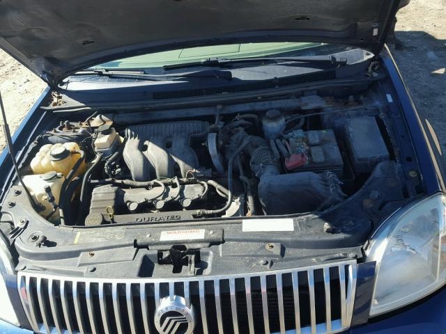 1MEHM40107G614859 - 2007 MERCURY MONTEGO LU BLUE photo 7