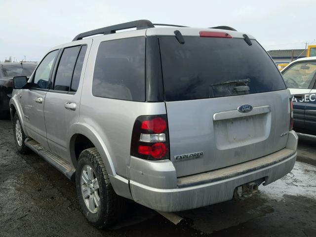 1FMEU73818UA15854 - 2008 FORD EXPLORER X SILVER photo 3