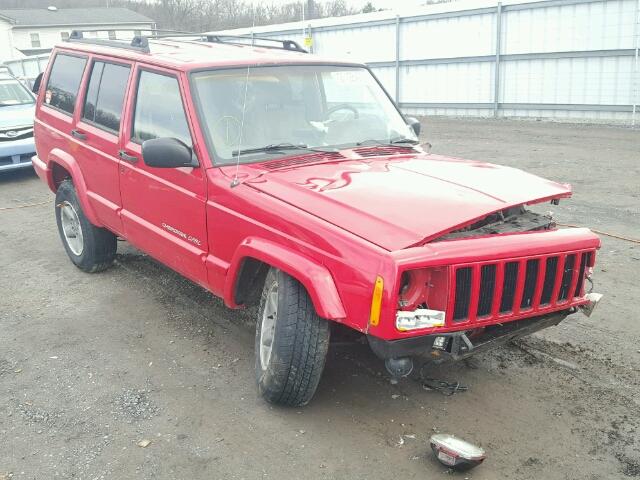 1J4FF68S2XL556315 - 1999 JEEP CHEROKEE S RED photo 1