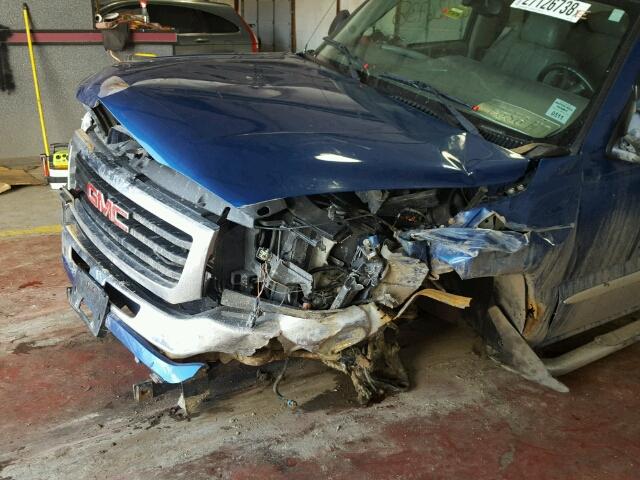 2GTEK19T741173284 - 2004 GMC NEW SIERRA BLUE photo 9