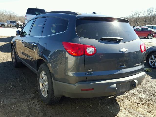1GNKVGED5BJ245220 - 2011 CHEVROLET TRAVERSE L GRAY photo 3