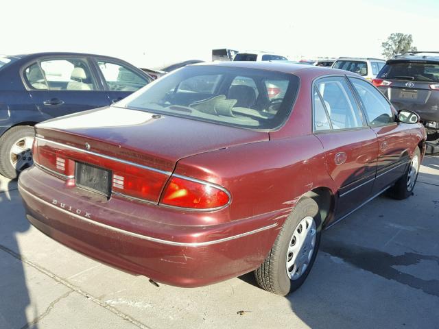 2G4WS52J011133107 - 2001 BUICK CENTURY CU BURGUNDY photo 4