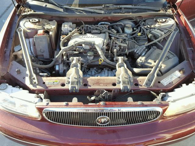 2G4WS52J011133107 - 2001 BUICK CENTURY CU BURGUNDY photo 7