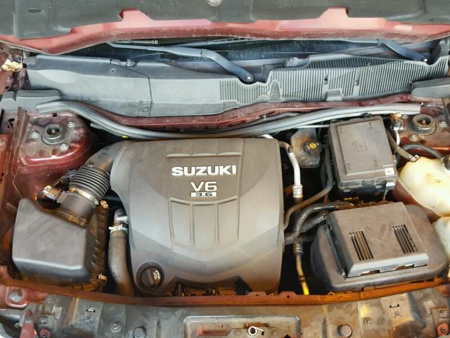 2S3DB217086112403 - 2008 SUZUKI XL7 MAROON photo 7